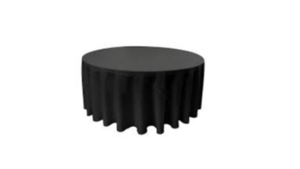 108" Round Cotton Poly Black rental Southern Utah, UT