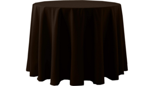 108" Round Cotton Poly Chocolate rental Southern Utah, UT