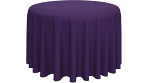 108" Round Cotton Poly Eggplant rental Southern Utah, UT