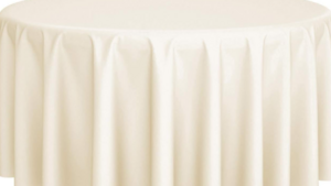 108" Round Cotton Poly Ivory rental Southern Utah, UT