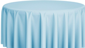 108" Round Cotton Poly Light Blue rental Southern Utah, UT