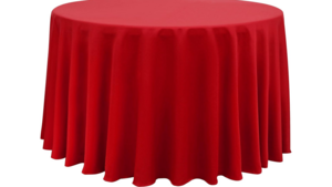 108" Round Cotton Poly Red rental Southern Utah, UT