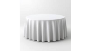 108" Round Cotton Poly White rental Southern Utah, UT