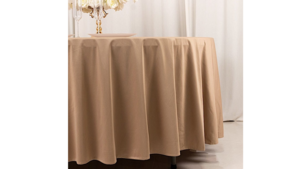 120" Round Cotton Poly Khaki rental Southern Utah, UT