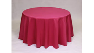 120" Round Cotton Poly Raspberry rental Southern Utah, UT