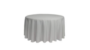 120" Round Cotton Poly Silver rental Southern Utah, UT