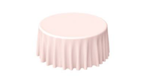 120" Round L'Amour Blush Pink rental Southern Utah, UT