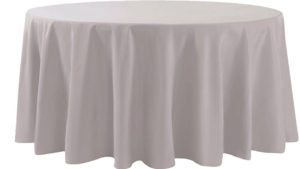 120" Round L'Amour Silver rental Southern Utah, UT