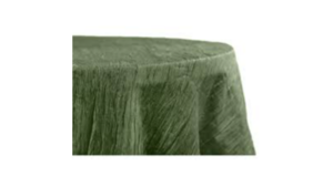 120" Round Crinkle Taff Willow rental Southern Utah, UT