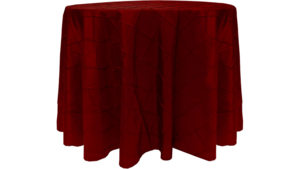 120" Round Pintuck Cranberry rental Southern Utah, UT