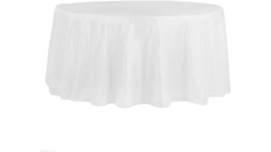 120" Round Pintuck White rental Southern Utah, UT