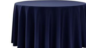 132" Round Cotton Poly Navy rental Southern Utah, UT