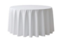 132" Round Cotton Poly White rental in Southern Utah, UT