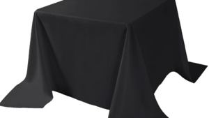 90X90 Square Cotton Poly Black rental Southern Utah, UT
