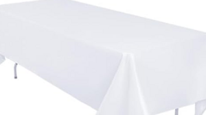 60X120 Banquet Cotton Poly White rental Southern Utah, UT