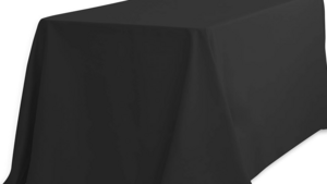 90X108 Banquet Cotton Poly Black rental Southern Utah, UT