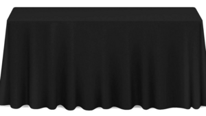 90X132 Cotton Poly Black Jo rental Southern Utah, UT