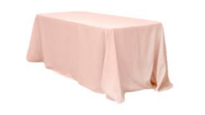 90X156 Banquet Lamour Blush Pink rental Southern Utah, UT