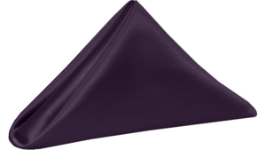 Napkin Satin Eggplant rental Southern Utah, UT