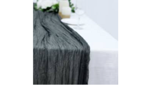 Table Runner Cheesecloth Charcoal rental Southern Utah, UT