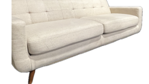 Tan Mid Century Sofa rental Southern Utah, UT