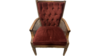 Vintage Rust Velvet Cane Side Arm Chair rental in Southern Utah, UT