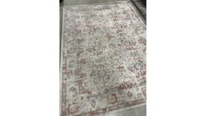 Rug #43 Rust Grey Tan 6'X9' rental Southern Utah, UT