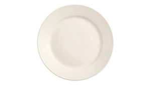 Dinnerware-Dinner Plate-Wide Rim Ivory rental Southern Utah, UT