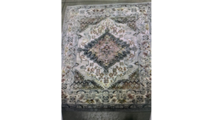 Rug #41 5X7 Rust Grey Beige rental Southern Utah, UT
