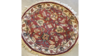 Rug #13 Burgandy Tan And Cream 3 Ft Round rental in Southern Utah, UT