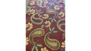 Rug #24 Maroon Blue And Beige 5X8 rental Southern Utah, UT