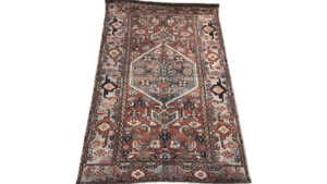Rug #46 Burgandy Beige And Blue 4.5X3 rental Southern Utah, UT