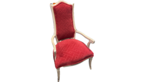 Vintage Upholstered Chair Red rental Southern Utah, UT