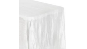 90X132 Crinkle Taff White rental Southern Utah, UT