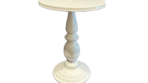 Cake Stand White Metal 8" rental Southern Utah, UT