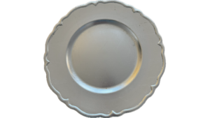 Silver Scalloped Charger rental Southern Utah, UT