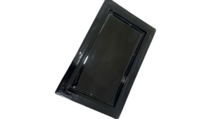 Black Glass Serving Tray rental Southern Utah, UT