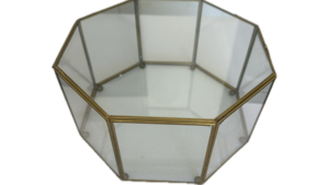 Gold Glass Hexagon Box rental Southern Utah, UT