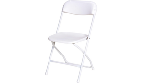 Plastic White Folding Chair Samsonite *OUTDOOR rental Palm Beaches-Treasure Coast, FL
