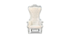 Throne Silver Chair (*INDOOR USE ONLY) rental in Palm Beaches-Treasure Coast, FL