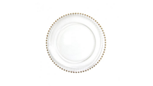 Charger Gold Glass beaded rental Palm Beaches-Treasure Coast, FL