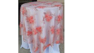 85"x85" Ribbion Mesh Lace - Blush (Overlay) rental Palm Beaches-Treasure Coast, FL