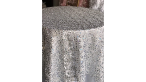 85"x85" Flower Chain Lace  - Silver Sequin (Ove... rental Palm Beaches-Treasure Coast, FL