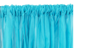 Drapw 10'ft  Blue Aqua Sheer rental Palm Beaches-Treasure Coast, FL