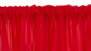 Drape 12x118 W Red Sheer rental Palm Beaches-Treasure Coast, FL