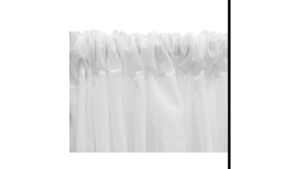 Drape White Sheer 10'ft Height rental Palm Beaches-Treasure Coast, FL