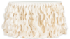 Curly Willow 14ft Table Skirt - Ivory rental in Palm Beaches-Treasure Coast, FL