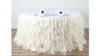 Curly Willow 14ft Table Skirt - Ivory rental in Palm Beaches-Treasure Coast, FL