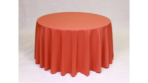 120 Round Polyester *Burnt Orange rental Palm Beaches-Treasure Coast, FL