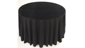 108" Round - Black Polyester rental Palm Beaches-Treasure Coast, FL